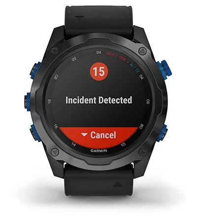 Комплект умные часы Garmin Descent MK2I, титановые с DLC-покрытием и черным ремешком + датчик Descent T1