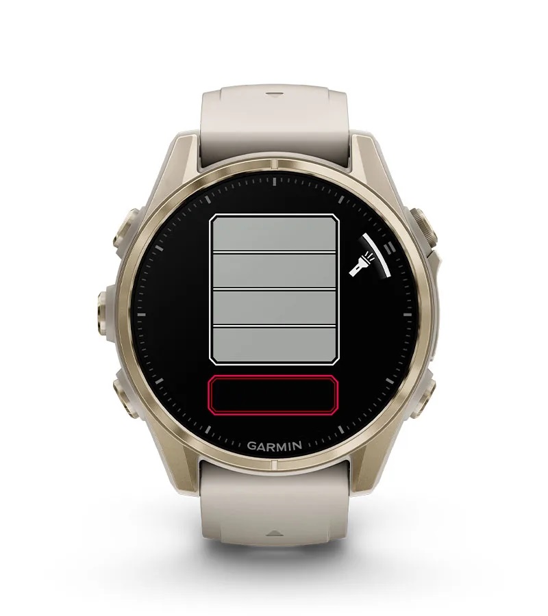 Умные часы Garmin Fenix 8, 43 мм, AMOLED, Sapphire Carbon Gray DLC Titanium with black/pebble gray silicone band